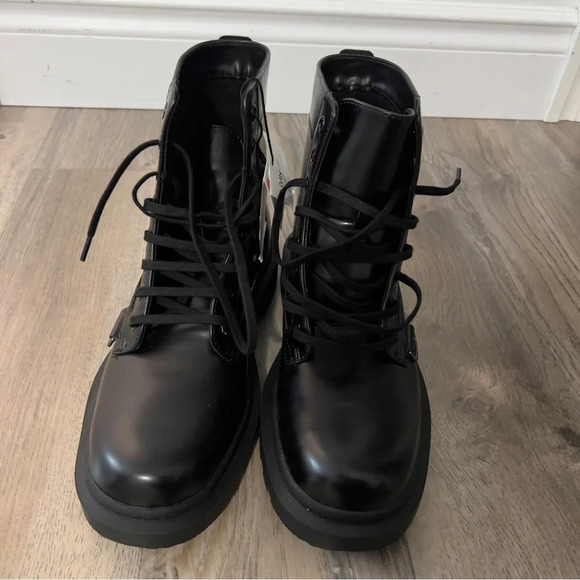 Zara Laced Boots Black for Men (New with tag)size 39 - Picture 7 of 11